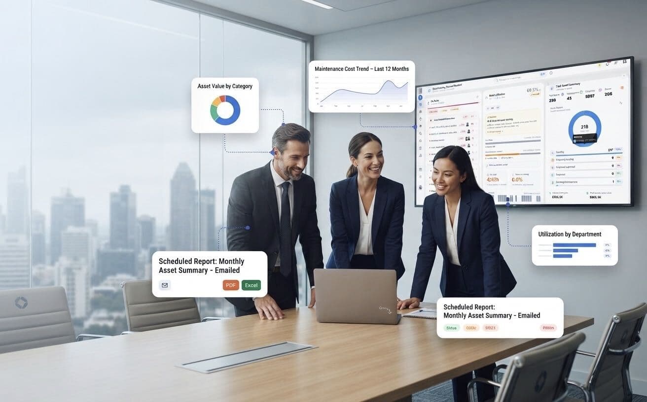Optiomax asset reporting and insights