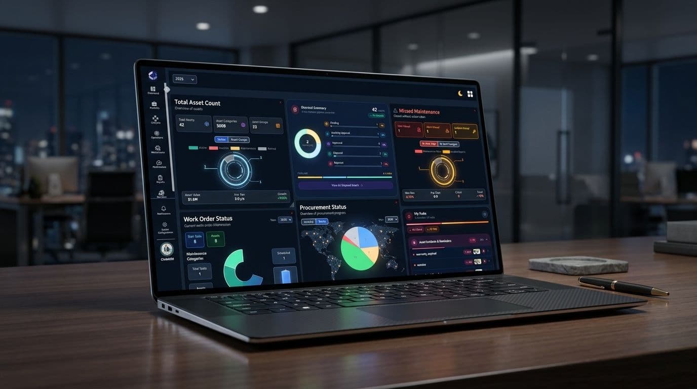 Optiomax asset management dashboard