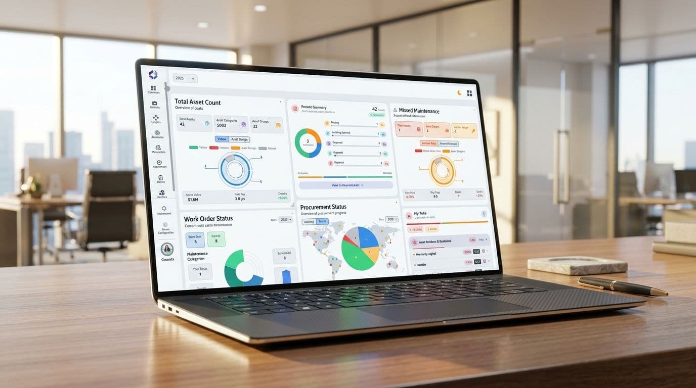 Optiomax asset management dashboard